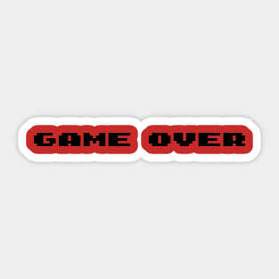 Game Over Screen Sticker